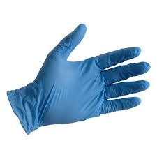 powdered nitrile examination gloves