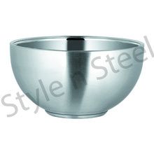 Stainless Steel Double Wall Footed Bowl