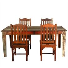 Wood Dining Table With Mission Chairs