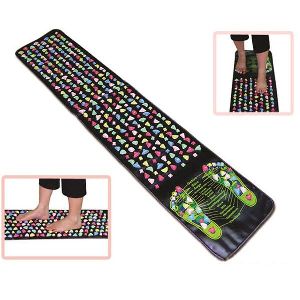 CHINESE REFLEXOLOGY WALK STONE FOOT LEG MASSAGER MAT HEALTH CARE ACUPRESSURE