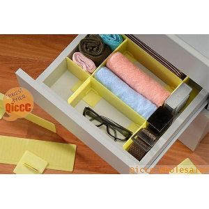 DRAWER DIVIDER SYSTEM 6 PLASTIC GRID TIDY STORAGE ORGANISER - K125