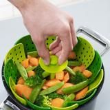 FOLDING NON-SCRATCH STEAMER BASKET