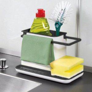 KAWACHI 3 IN 1 KITCHEN BATHROOM SINK ORGANIZER RACK - K218