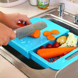 KAWACHI 3 IN 1 KITCHEN SINK CUTTING BOARD