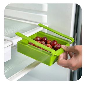 SLIDING KITCHEN REFRIGERATOR STORAGE RACK