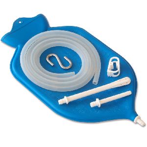 2 Quart Enema Bag Kit with metal suspension