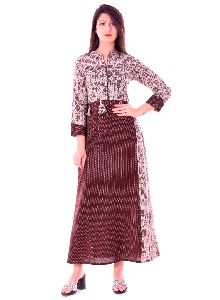 Cotton Printed A Line Kurti