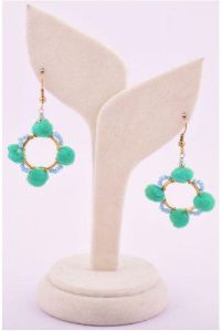 Beads India Jade Cream 1404366 Earring