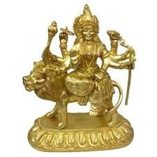 Brass Ambe Mataji Statue