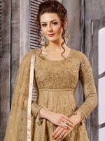 Amazing Beige Long Choli Lehenga