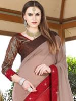 Fabulous Georgette And Chiffon Sari