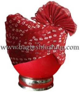 Royal Jodhpuri Wedding Turban Rajasthani Bandhej Safa