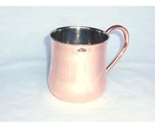Polished Copper Drinking Mugs