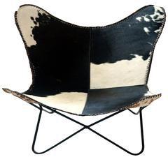 BUTTERFLY CHAIR WITH HAIRON LEATHER