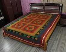 Ravishing Jogi Embroidered Patch Work Bed Cover,