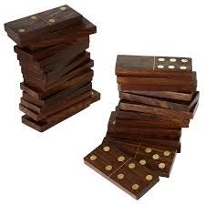 Wooden Dominoes Game