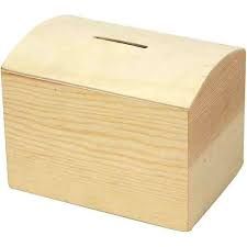 Wooden Money Box