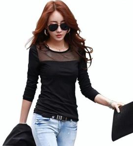 Black Fancy Ladies T-Shirt