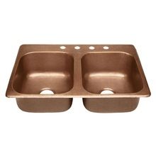 Copper Hammered Kitchen Sink