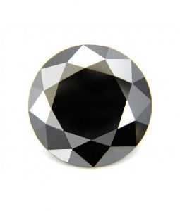 ROUND BRILLIANT ( 1 PC ) LOOSE FANCY BLACK DIAMOND