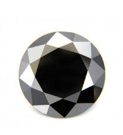 1.00 CT OF 5.50-6.30 MM AA ROUND ( 1 PC ) LOOSE FANCY BLACK DIAMOND NATURAL LOOSE DIAMONDS
