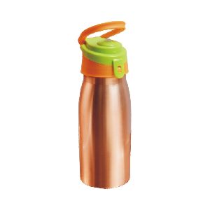 Sports sipper bottle with flip flop cap and copper bottle