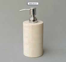 Stone made soap dispenser