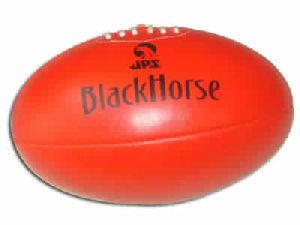 Leather Aussie Rule Foot Ball/Black Horse