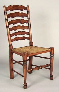 Wooden walnut chair