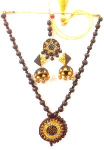 exotic dressing style Terracotta Necklace