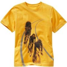 Graphic yellow t-shirt
