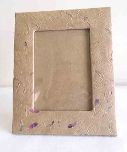 lokta paper fiber natural color garden paper single photo frame
