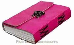 PINK LEATHER JOURNAL WRITING NOTEBOOK
