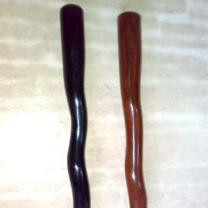 Snake / spiral Design Wooden walking stick without handle