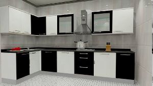 l shaped modular kitchen