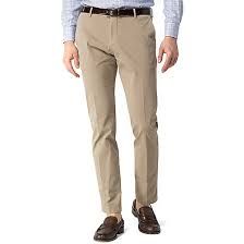 Mens Beige Cotton Trouser