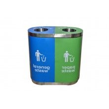 Stainless Steel Duo Recycle Containers