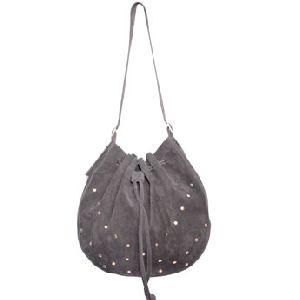Suede Leather Hobo Bag
