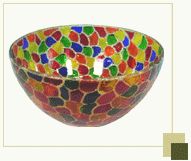 Colorful Glass Bowl