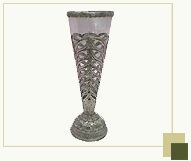 Flower Vase with Silver Base