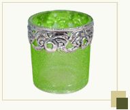 Parrot Green Glass Votive