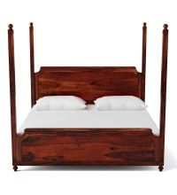 Oak Finish King Size Bed