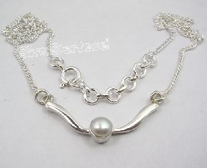 CULTURE PEARL ADJUSTABLE Chain Necklace