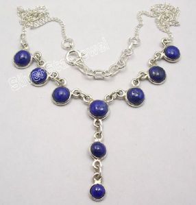 LAPIS LAZULI NEW Curb Chain Necklace JEWELRY