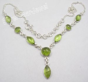 Silver PERIDOT EXCLUSIVE GORGEOUS Necklace