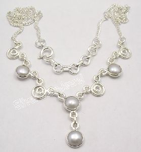 SOLID Sterling Silver AAA PEARL Wonderful Necklace