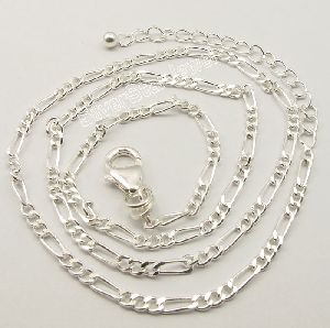 Solid Sterling Silver FIGARO CHAIN
