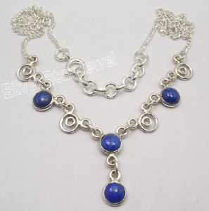 Sterling Silver LAPIS LAZULI Beautiful New Necklace