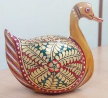 High Quality Popular Indian Painted Wooden Duck