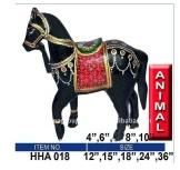 Wooden Handicrafts Horse Animals Statues